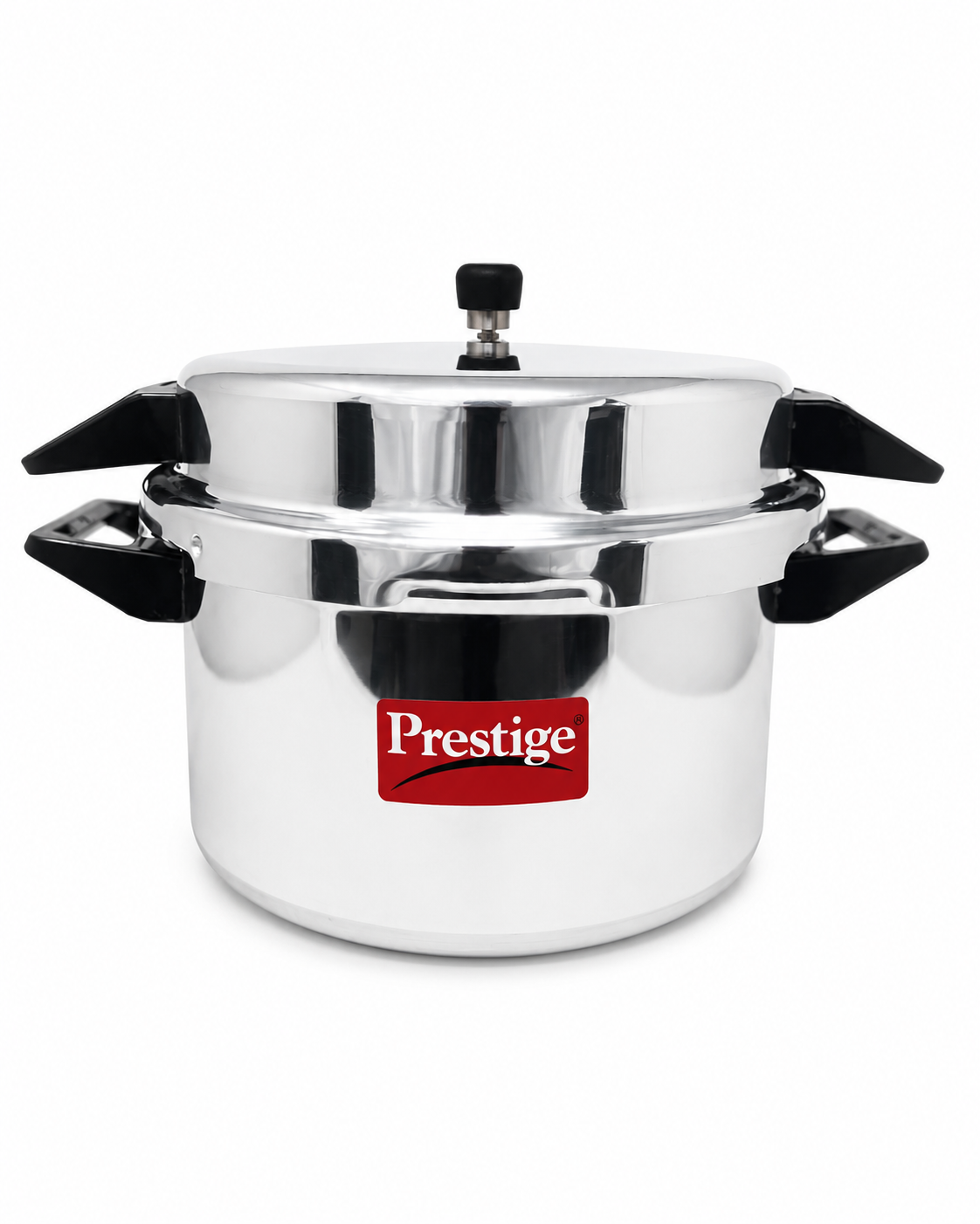 Prestige Popular Aluminium Outer Lid Pressure Cooker, 16 Liters, Silver