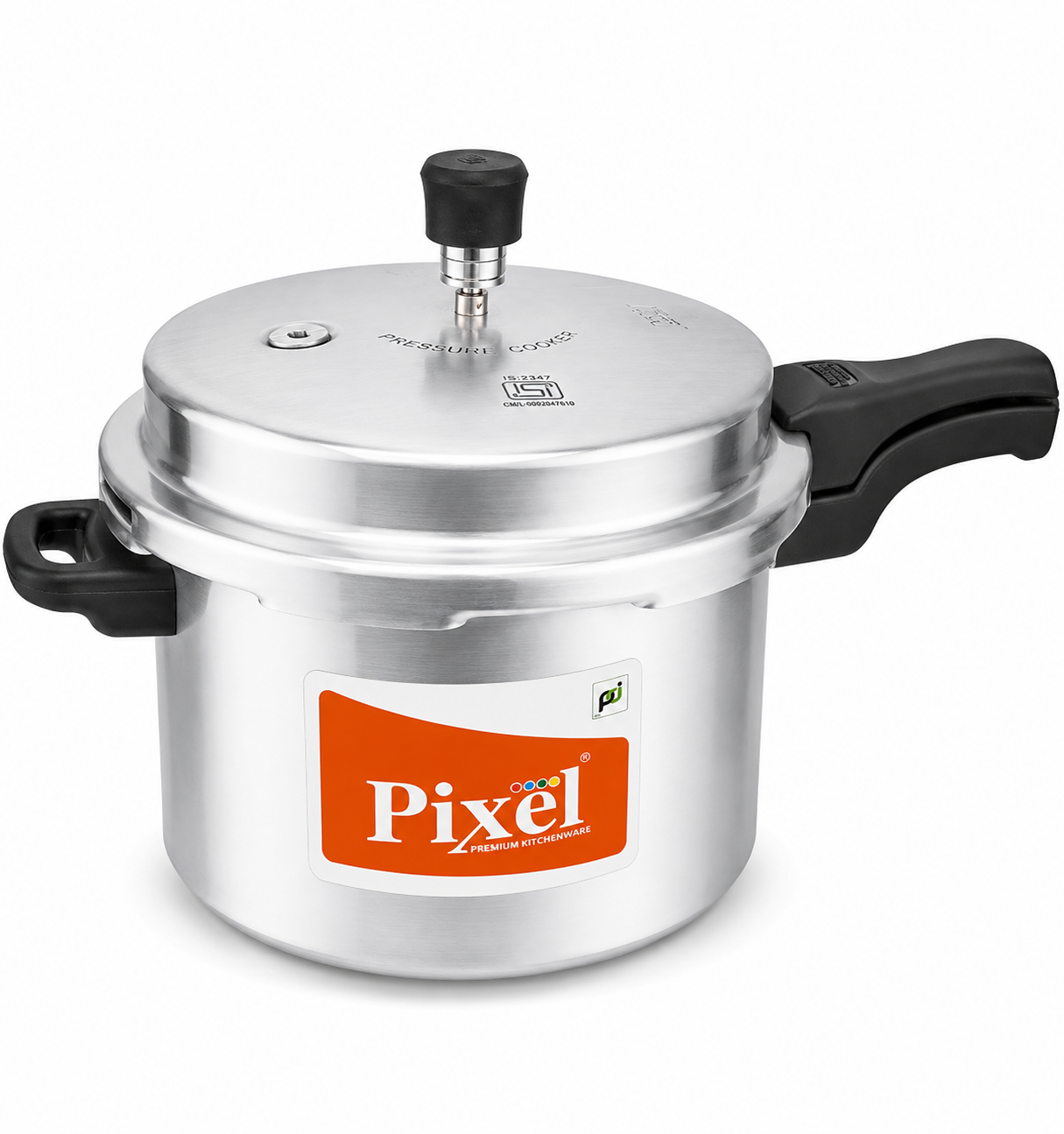 Pixel Pressure Cooker Aluminium 5 Litre Silver