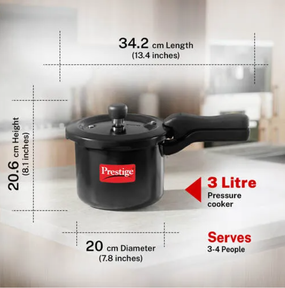 prestige swach pressure cooker 3 litre