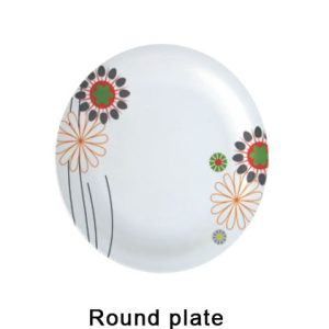 Round Plate Set 6 Pieces 280×18 mm Floral Design