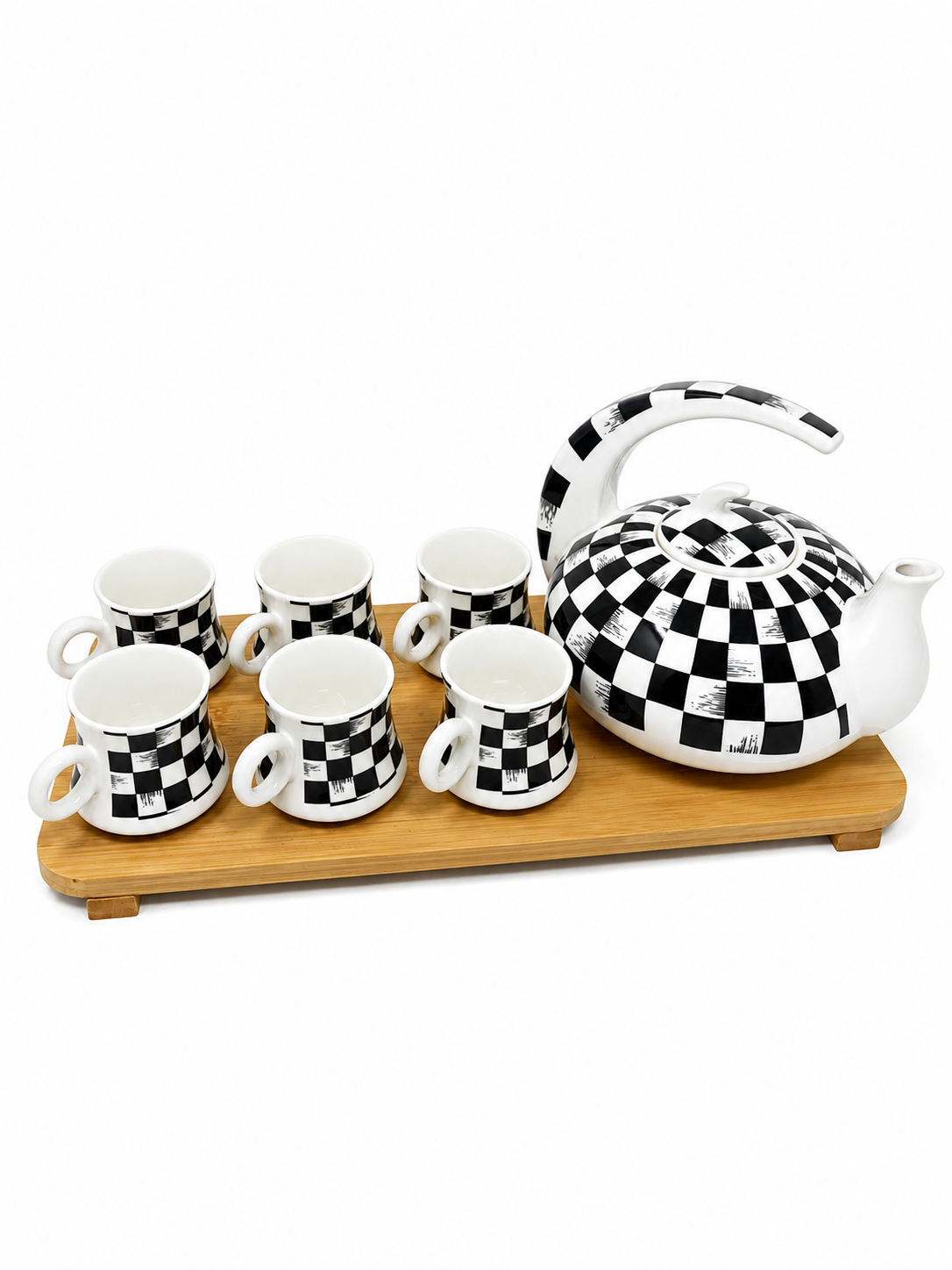 black & white tea sett