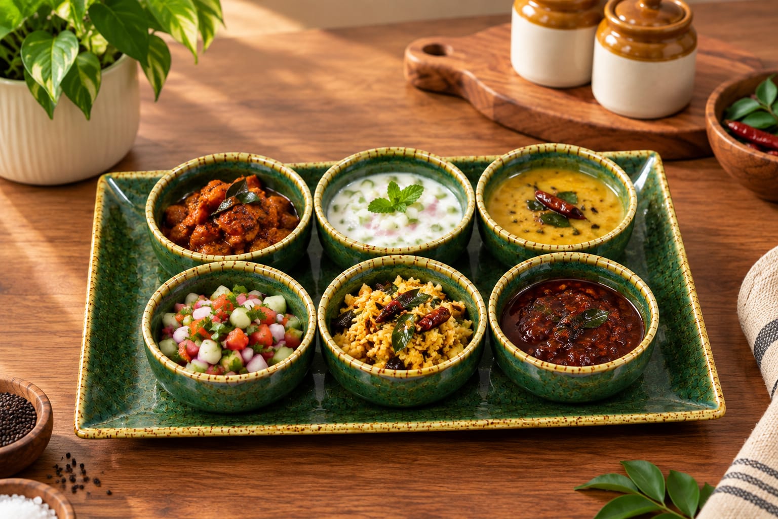 Ceramic Ramekin Set with Matching