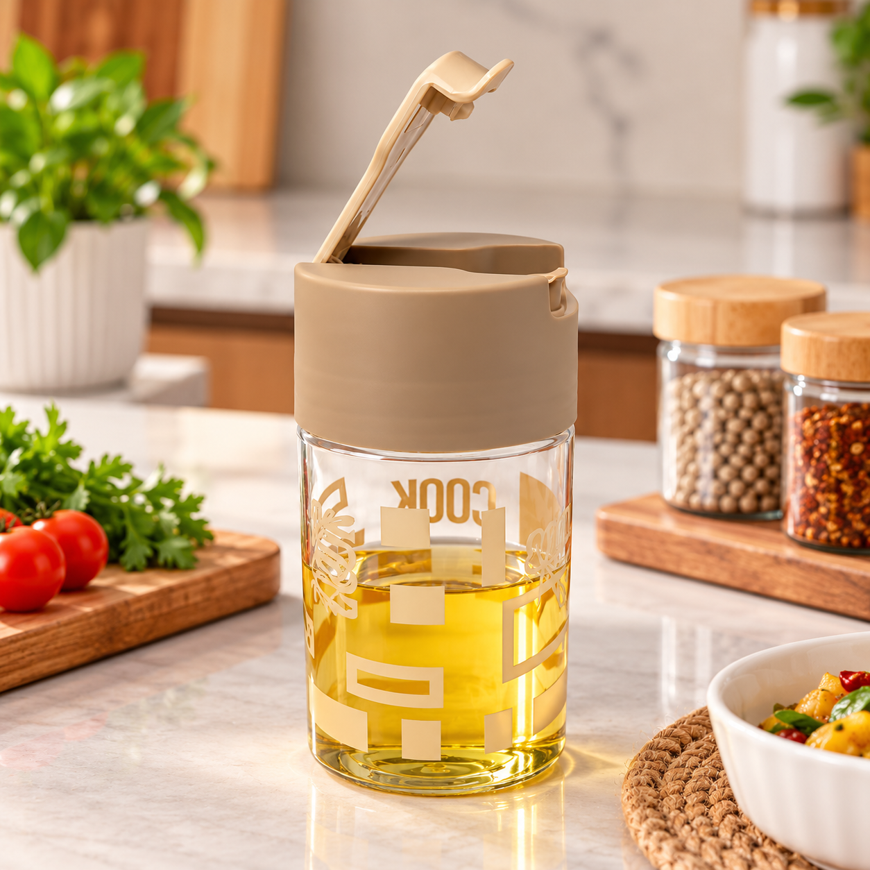 Cozy Kitchen Oil Dispenser Still Life