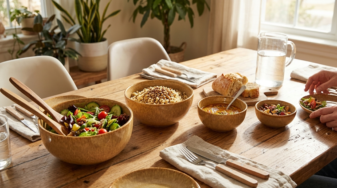 Stoneware Serving Bowl Set 4 Sizes