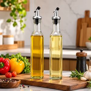 LOVE KITCHEN Glass Oil Dispenser Set – 2 Pieces