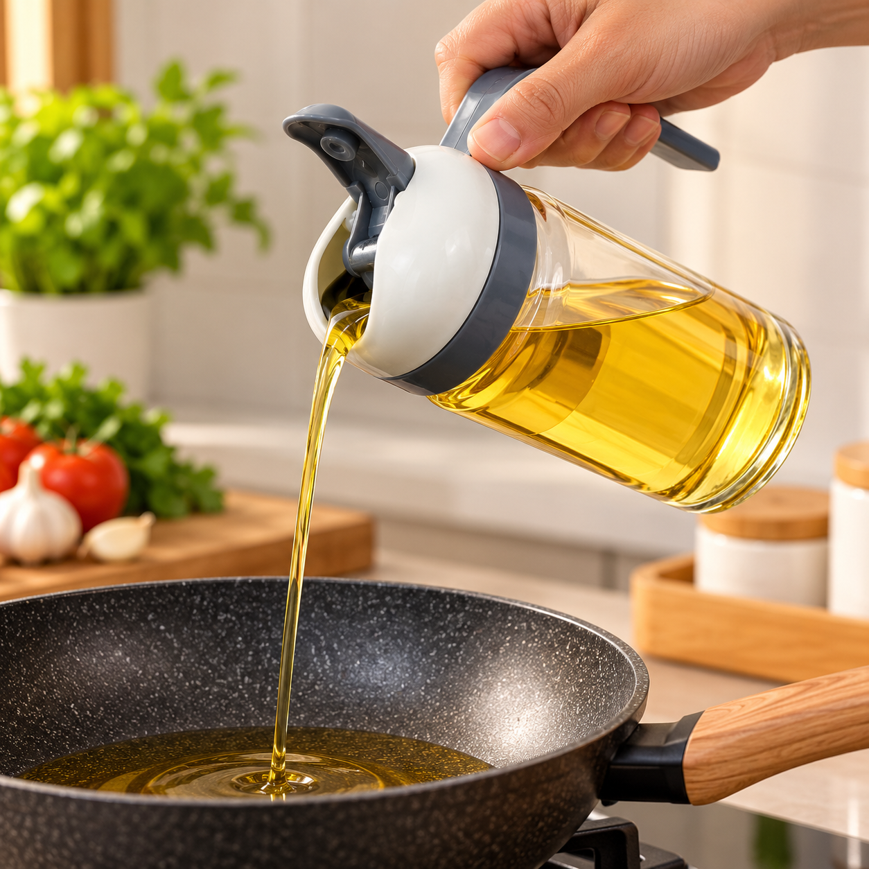 Modern Kitchen Oil Pouring