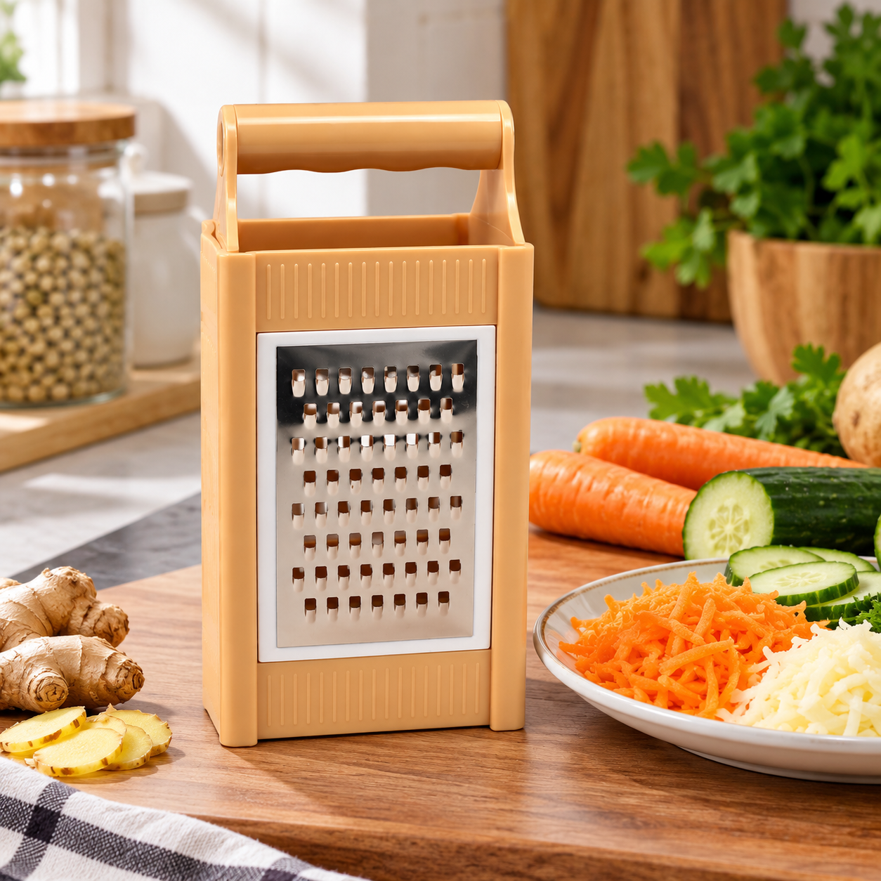 Warm Kitchen Grater Still Life